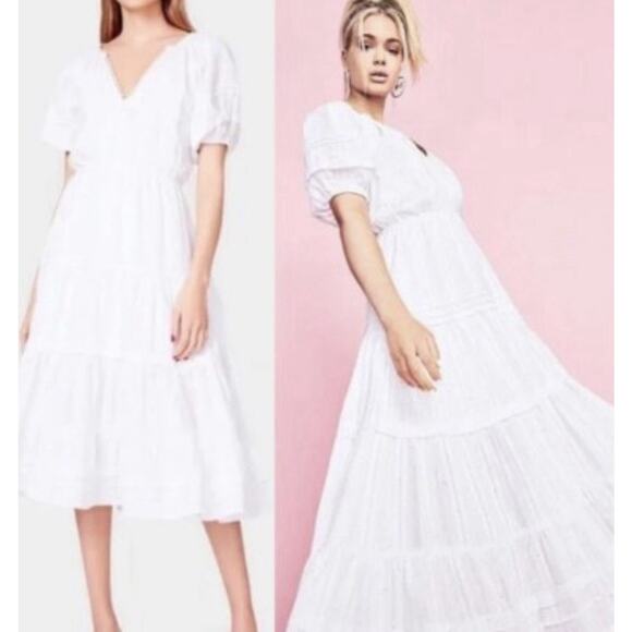 Betsey Johnson Dresses & Skirts - Betsey Johnson Spectator puff sleeve maxi cottagecore dress confetti S A004401